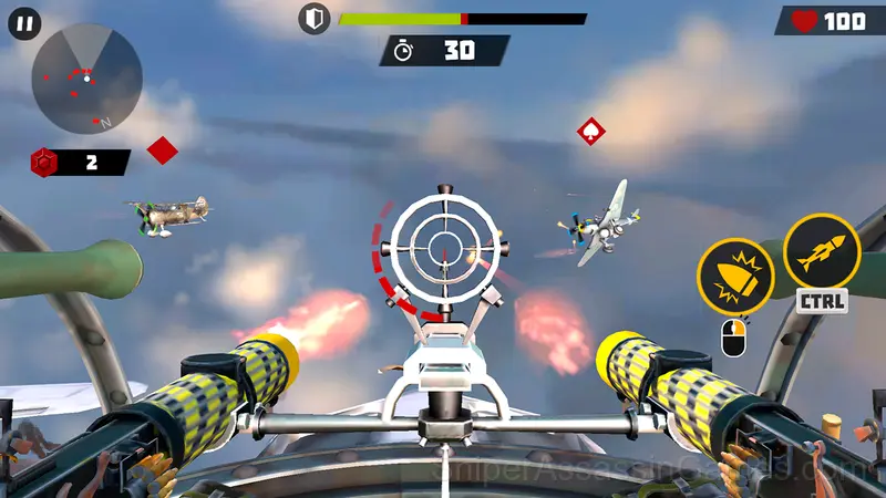 Turret Gunner: Air Raid gameplay screenshot 2