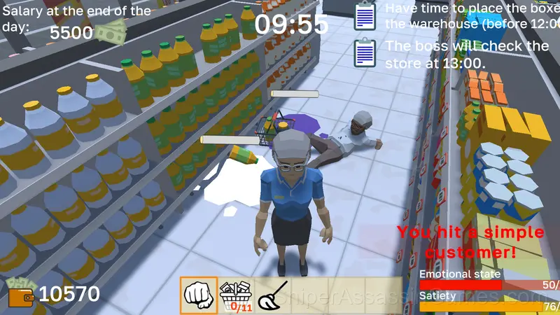 Worker Simulator: Supermarket gameplay screenshot 4