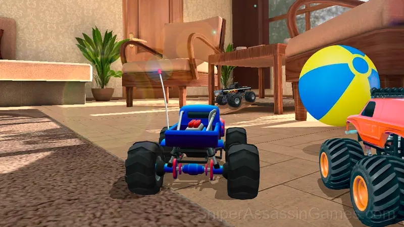 Toy Fast and Furious: Room Racing gameplay screenshot 1