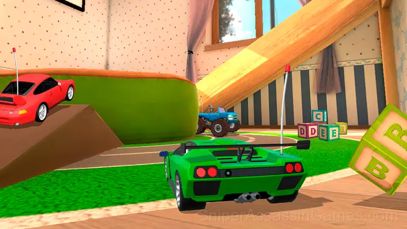 Toy Fast and Furious: Room Racing gameplay screenshot 2