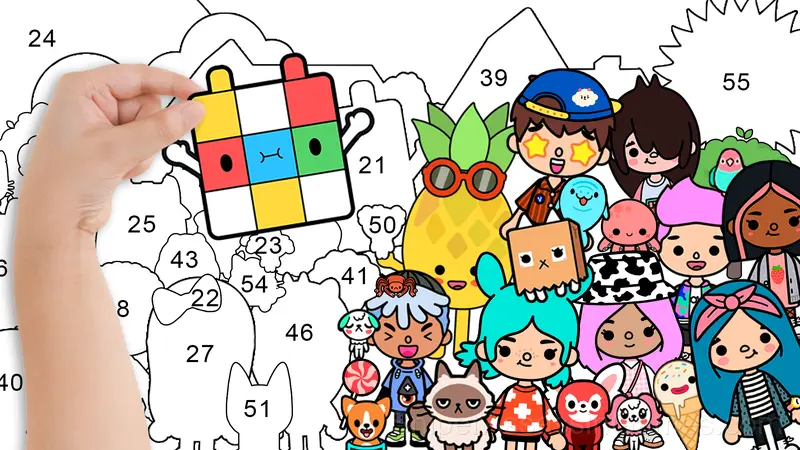 Hack Toca Boca: Secret Stickers gameplay screenshot 3