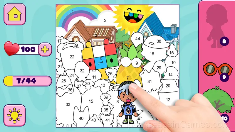 Hack Toca Boca: Secret Stickers gameplay screenshot 5