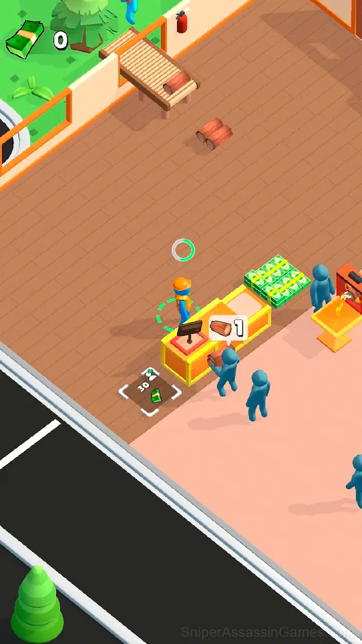 Lumber Factory Simulator gameplay screenshot 1