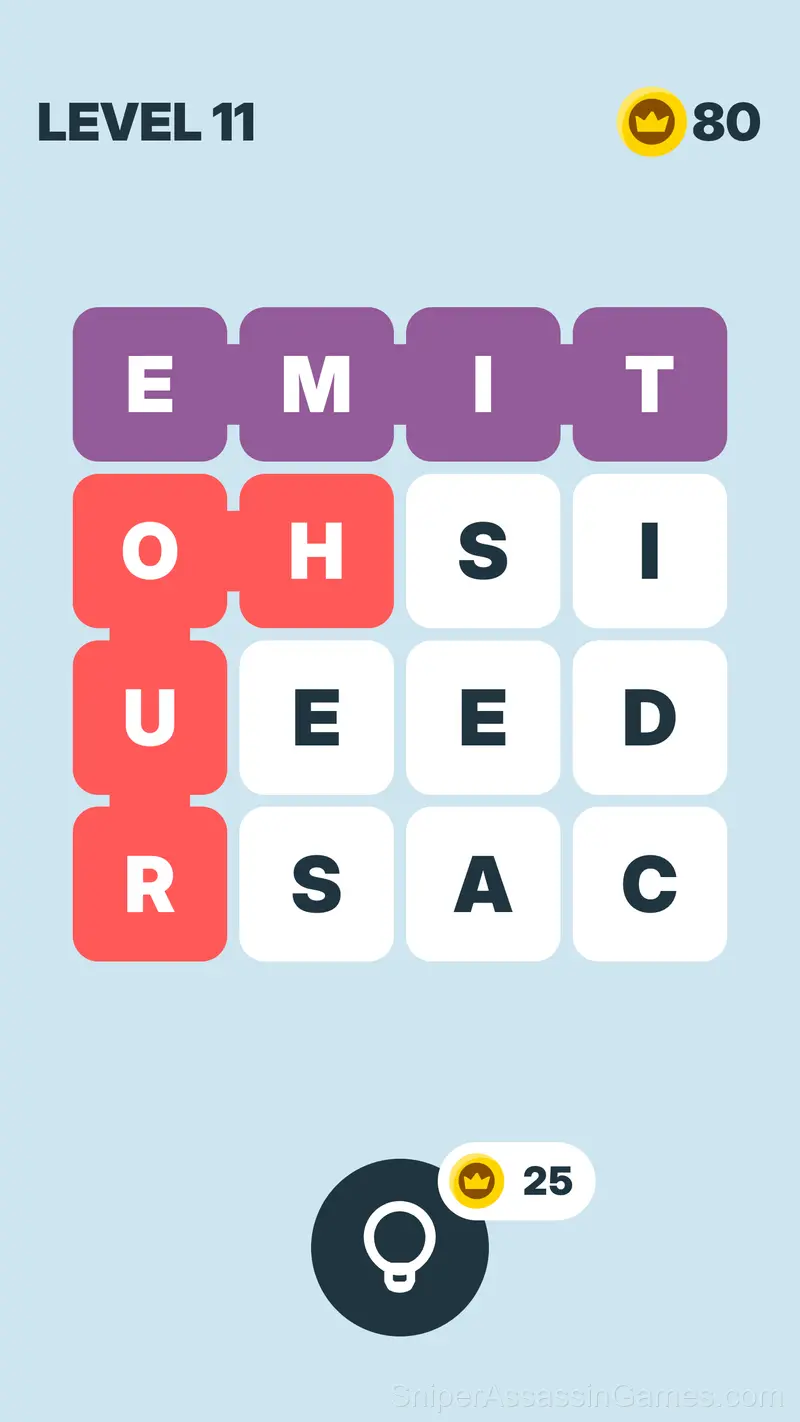 Words with hints gameplay screenshot 2
