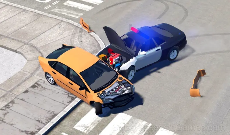 Play Car Crash Simulator - Police Chase