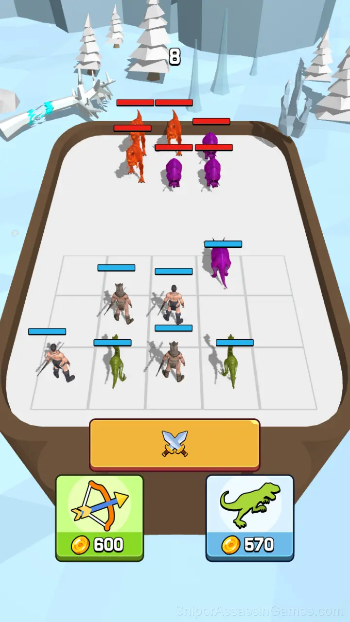 Merge Dinosaur Fight gameplay screenshot 3
