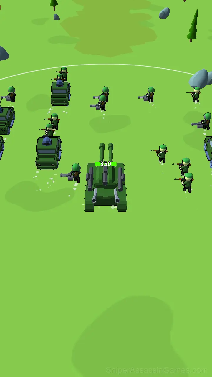 Tank Merge Of Clash gameplay screenshot 1