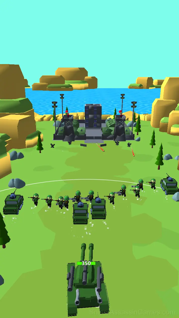 Tank Merge Of Clash gameplay screenshot 2