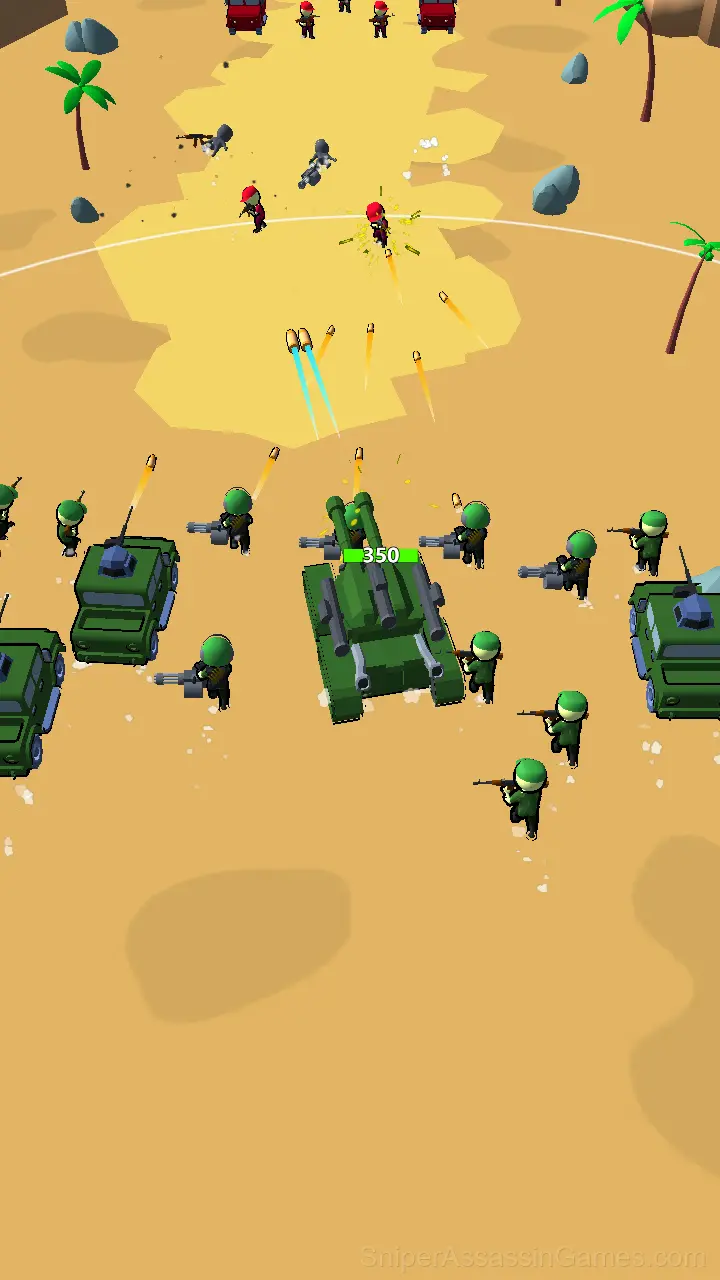 Tank Merge Of Clash gameplay screenshot 3