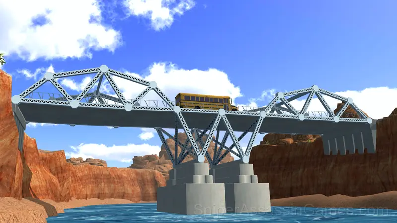 Bridge Builder 3D gameplay screenshot 2