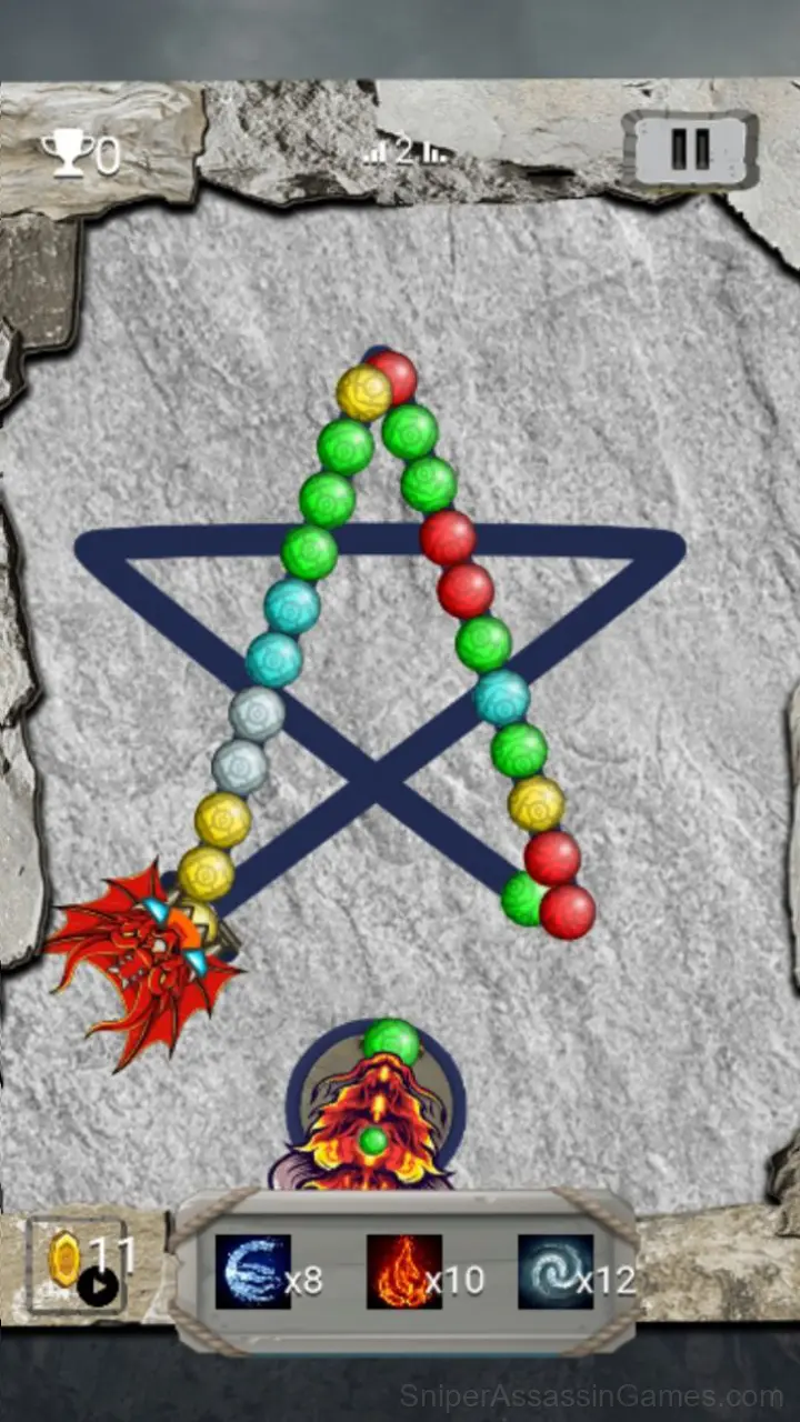 Zuma way of the dragon gameplay screenshot 1