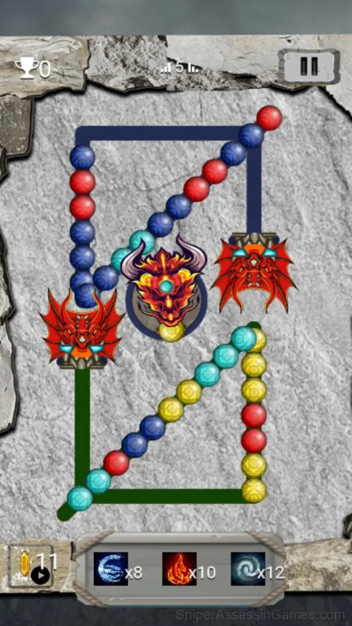 Zuma way of the dragon gameplay screenshot 4