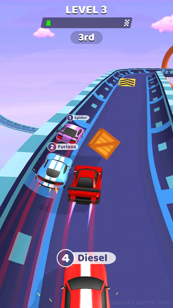 Flying Car Racing gameplay screenshot 1