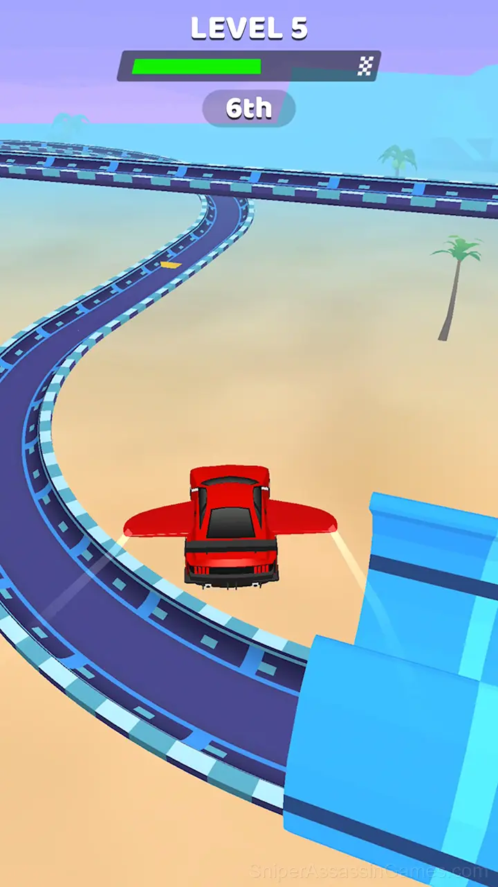 Flying Car Racing gameplay screenshot 2