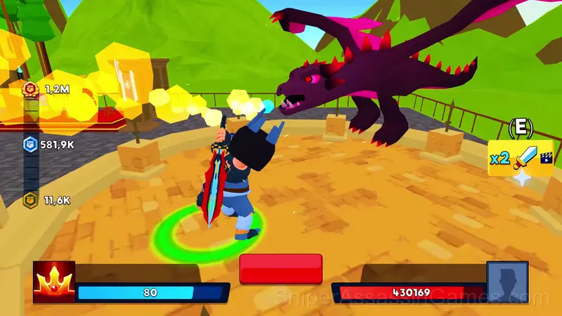 Battle of Knights: Robby and Dragons gameplay screenshot 1