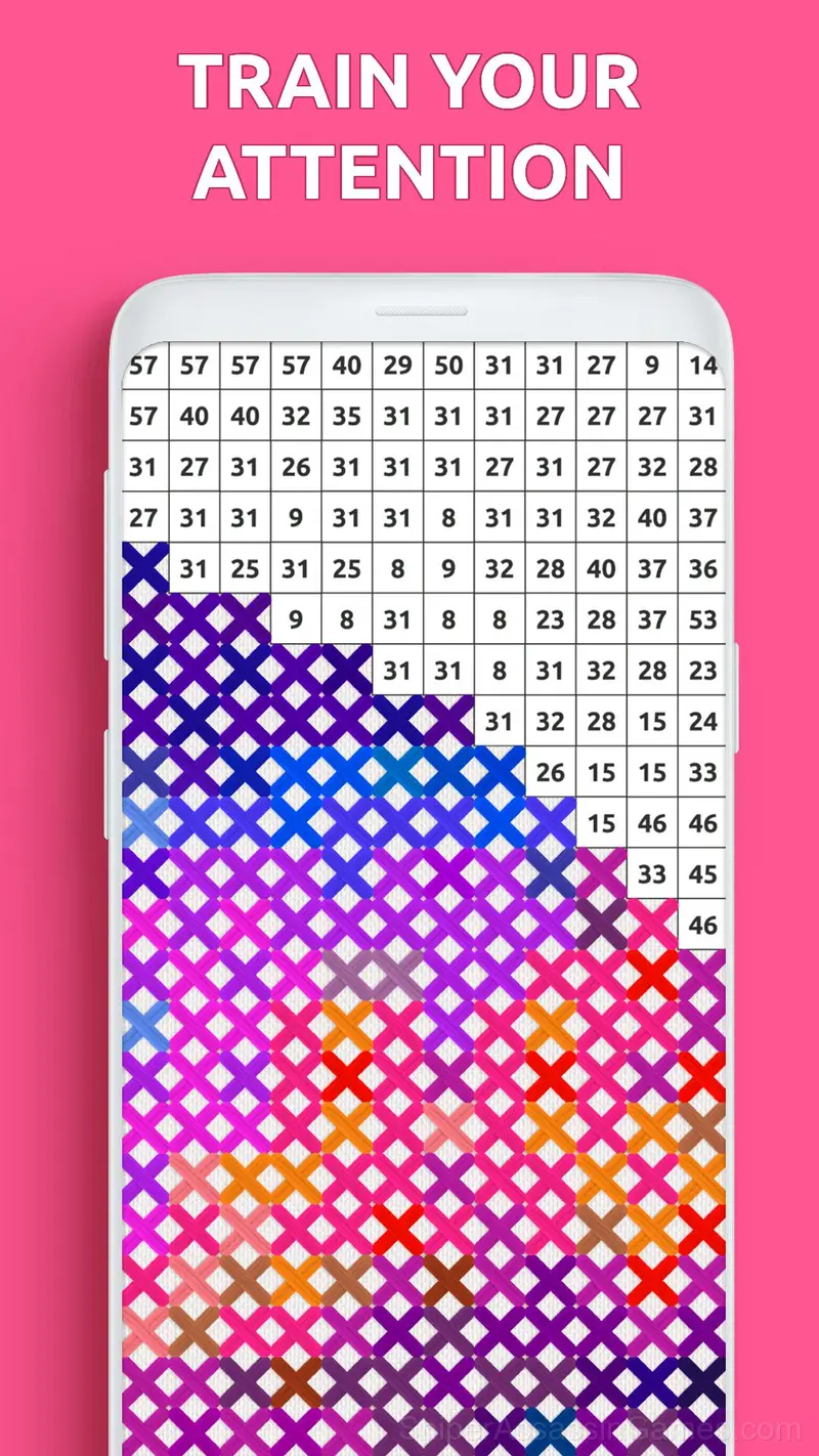 Cross-stitch by numbers gameplay screenshot 5