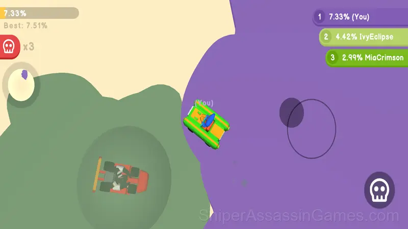 Paper io gameplay screenshot 4