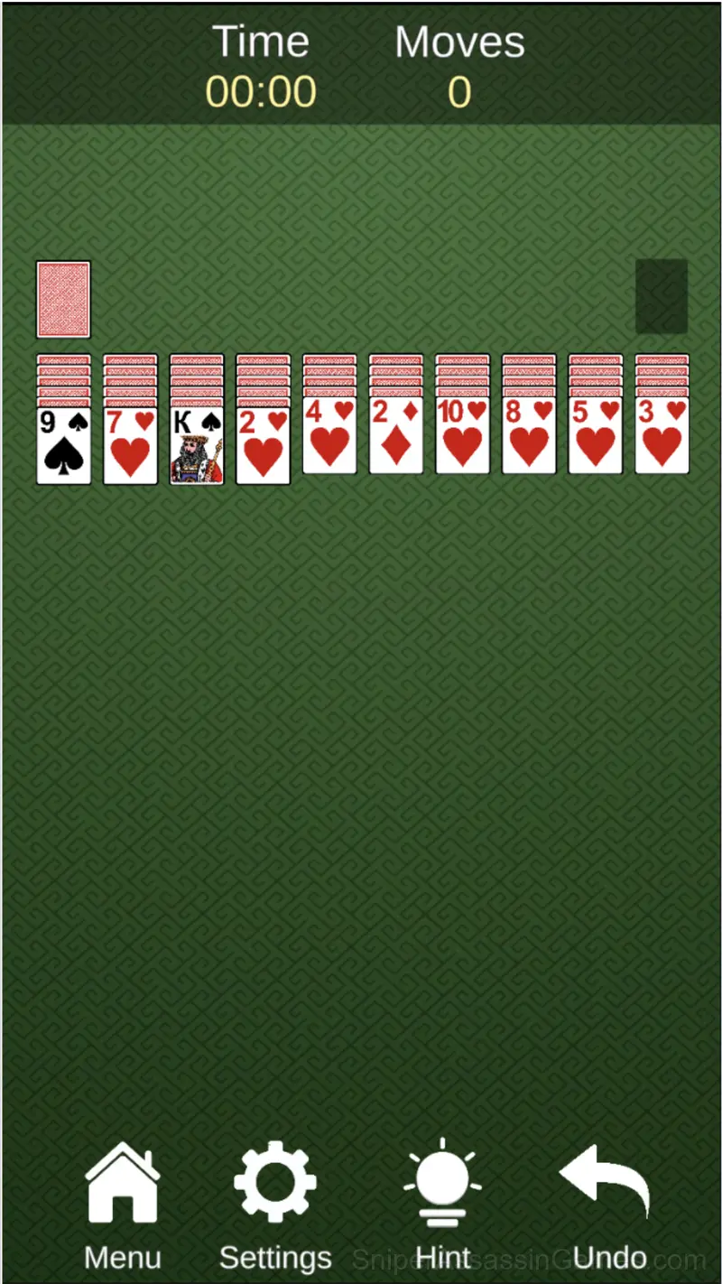 Spider: Solitaire 1, 2 or 4 suits for free gameplay screenshot 1