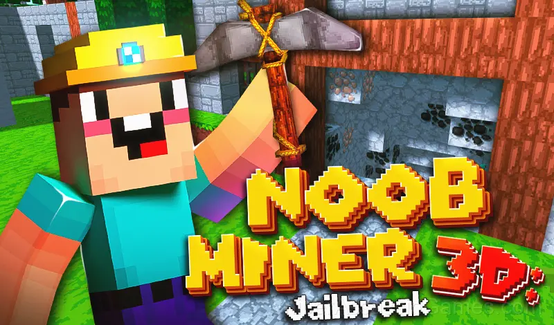 Play Noob Miner 3D: Jailbreak