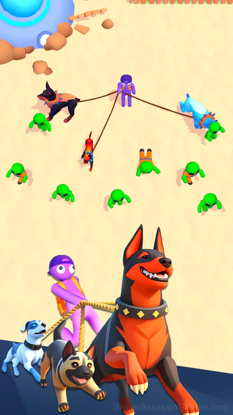 Dogs vs Aliens gameplay screenshot 1