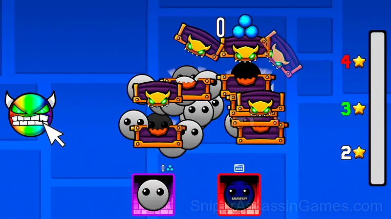 The Evolution of Geometry Dash: Mega Clicker gameplay screenshot 2