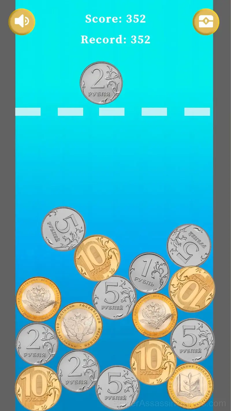 Merge the Russian Ruble! gameplay screenshot 1