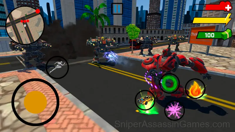Transformers Battle For The City gameplay screenshot 2