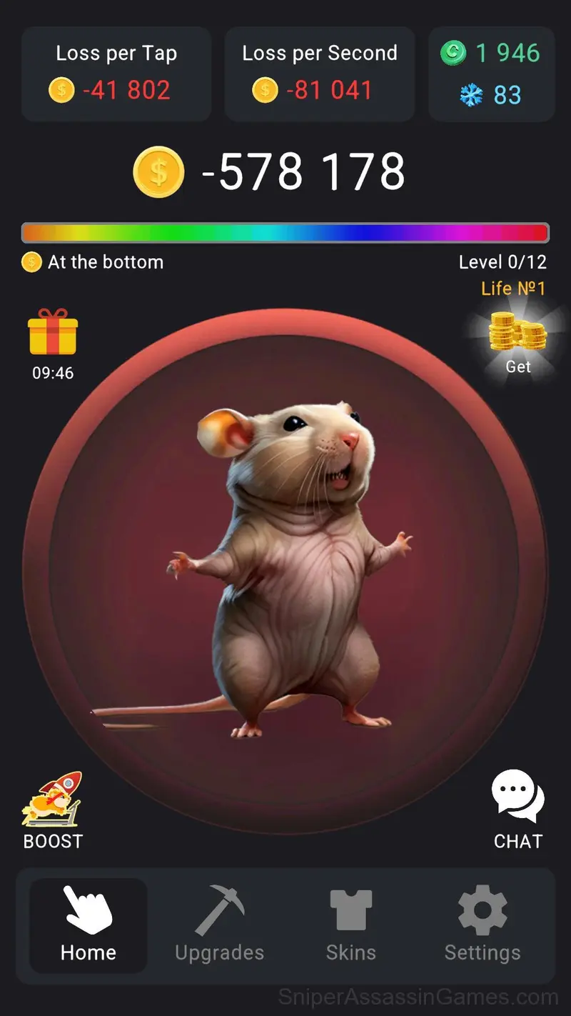Hamster Loses Money: Anti Clicker gameplay screenshot 3