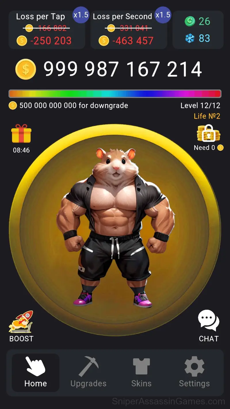 Hamster Loses Money: Anti Clicker gameplay screenshot 4