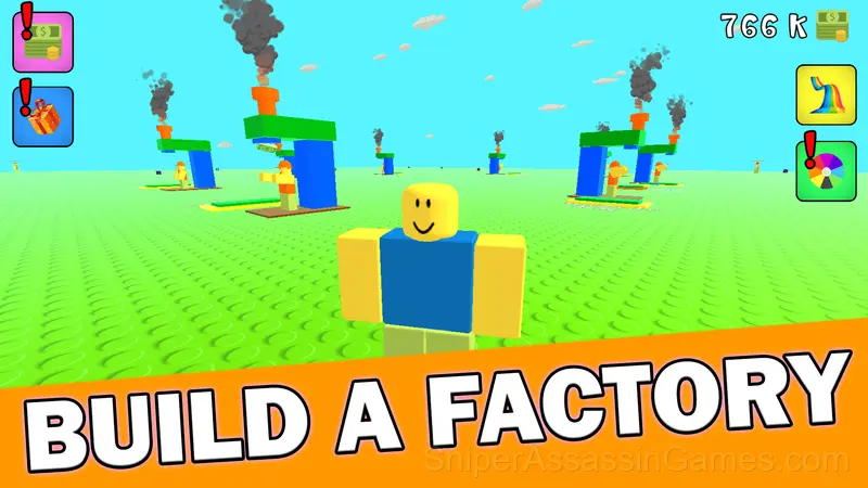 Build Block Factory Obby Tycoon gameplay screenshot 3