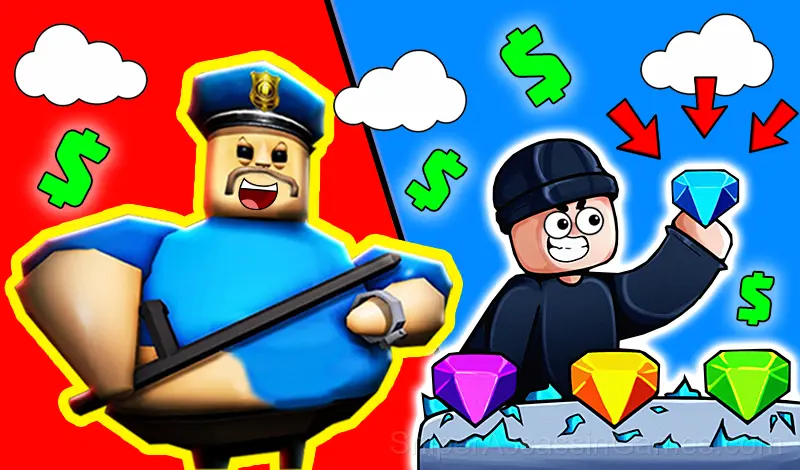 Play Obby: Barry's Bank Robbery!