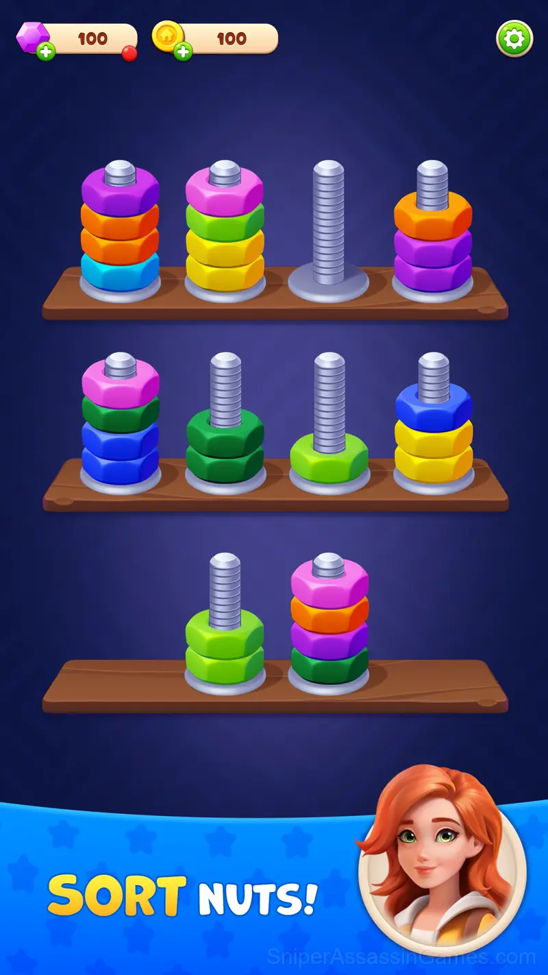 Sort Works Nuts & Order gameplay screenshot 1