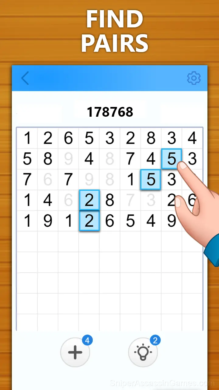 Number Match - Classic number game gameplay screenshot 1