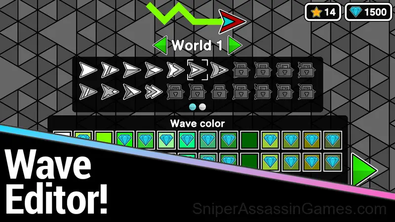 Geometry Wave: Neon Challenge 2 gameplay screenshot 2