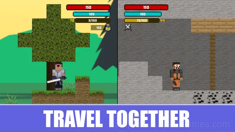 Noob and Pro: Uchiha vs Uzumaki gameplay screenshot 1