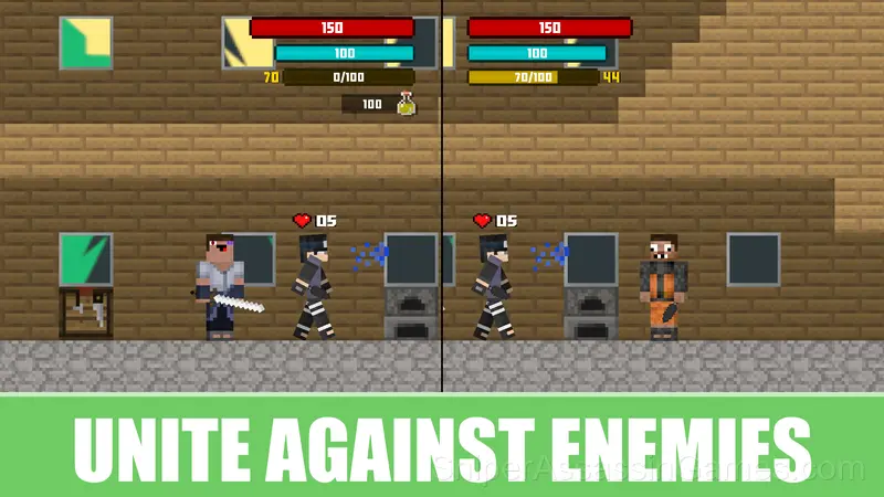 Noob and Pro: Uchiha vs Uzumaki gameplay screenshot 3
