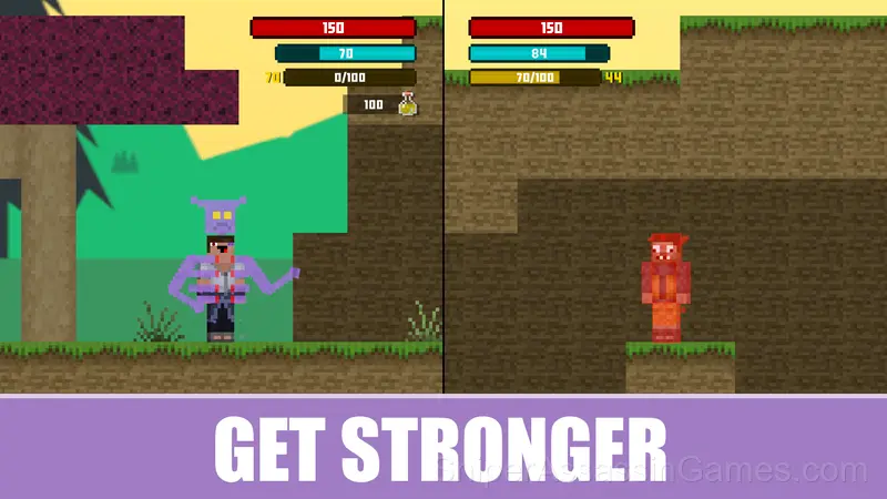 Noob and Pro: Uchiha vs Uzumaki gameplay screenshot 4