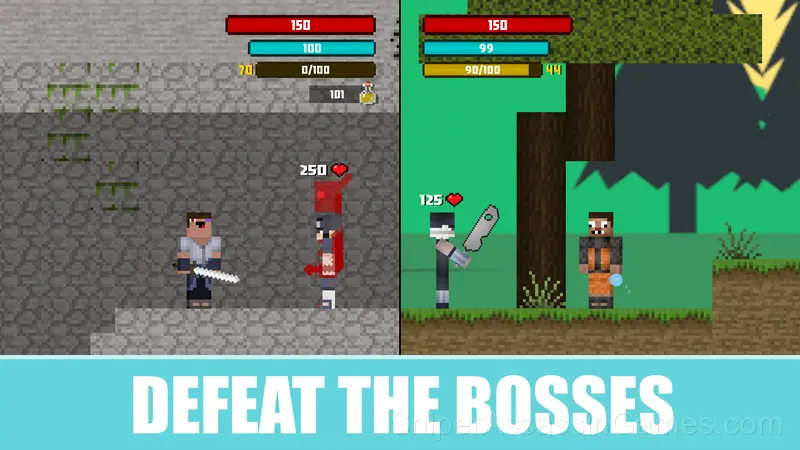 Noob and Pro: Uchiha vs Uzumaki gameplay screenshot 5