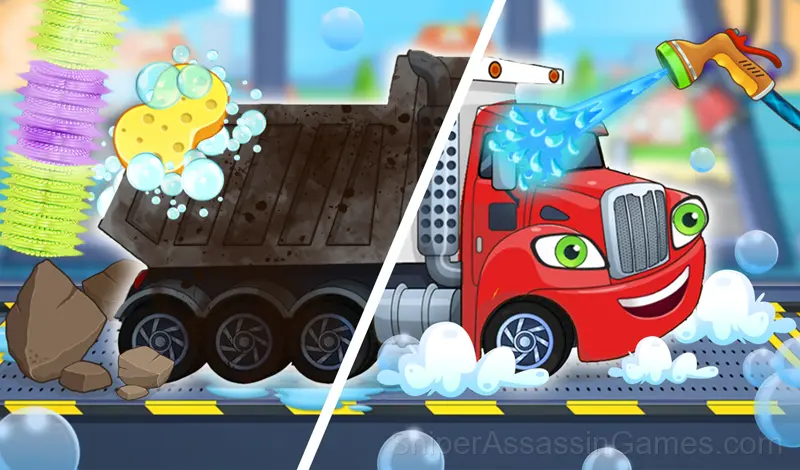 Play We wash dirty cars