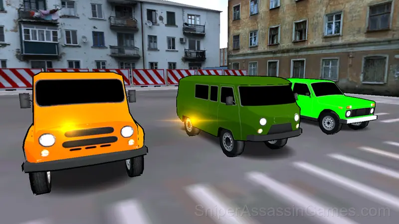 Racing in our cars gameplay screenshot 1