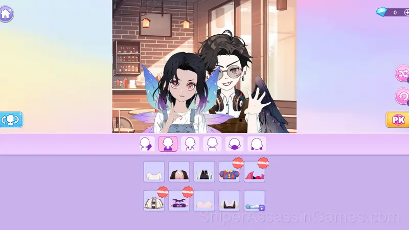 Anime Couple: Avatar Maker gameplay screenshot 2