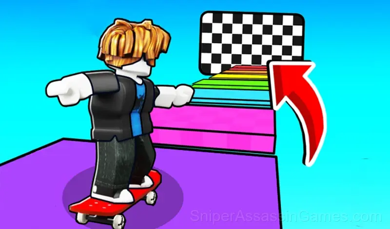 Play Obby: Skateboard Race