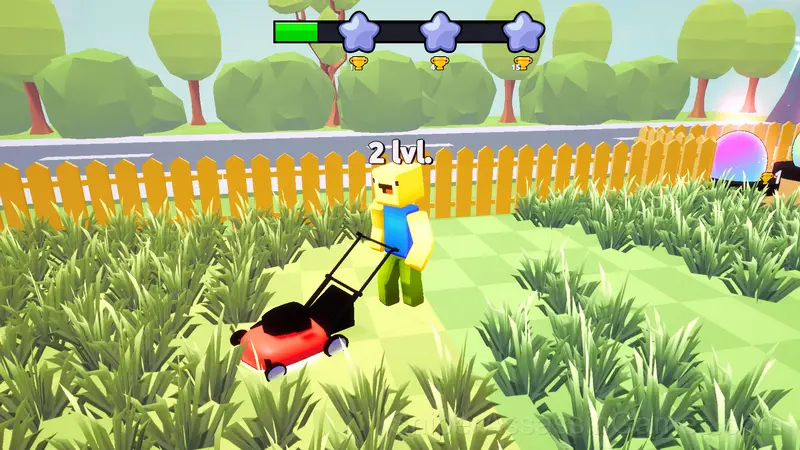 Robbie: Mow the Grass gameplay screenshot 2