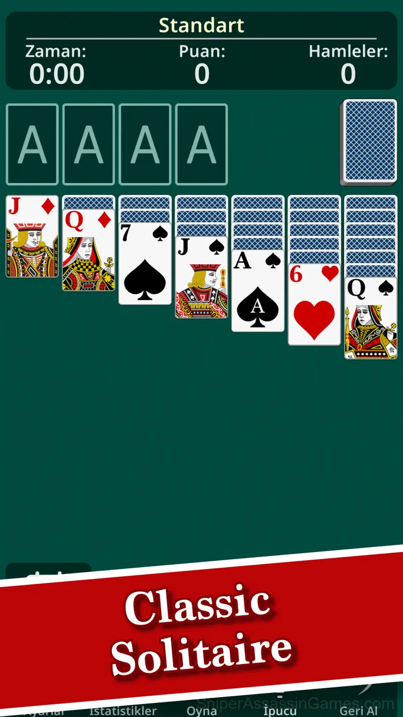 Solitaire Klondike Vegas gameplay screenshot 1