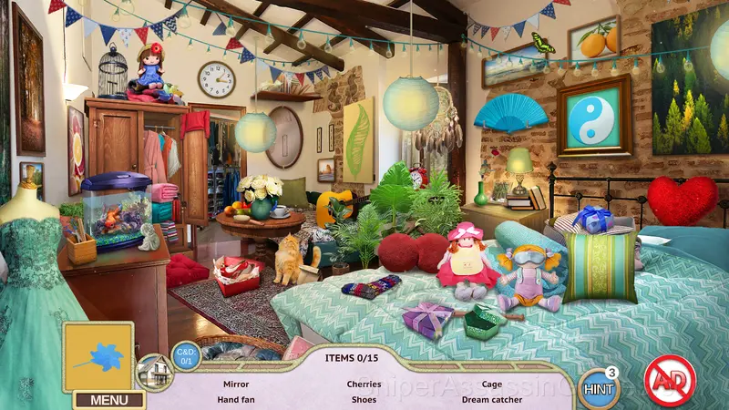 Hidden Objects: Sweet Home gameplay screenshot 1