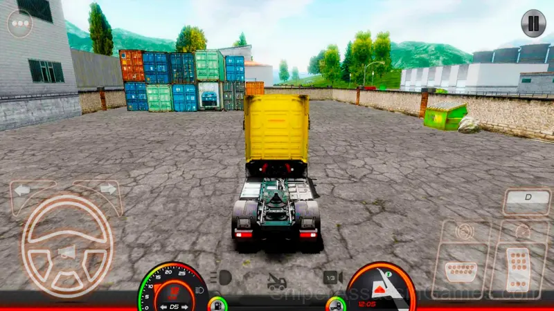 Long-haul trucking simulator gameplay screenshot 1