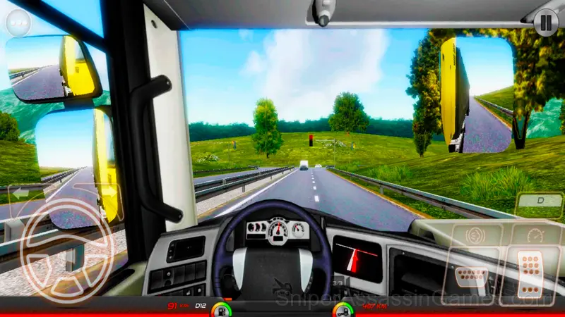 Long-haul trucking simulator gameplay screenshot 4