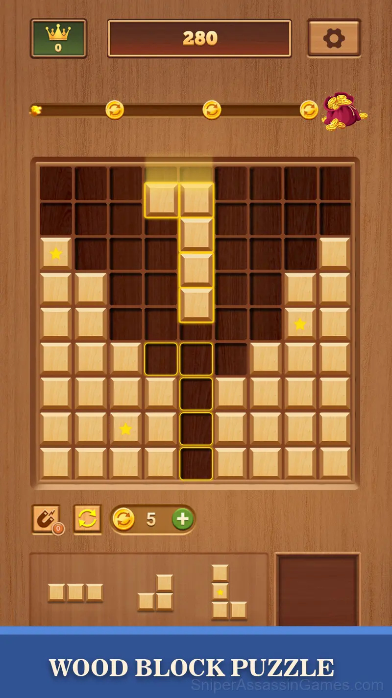 Wood Block Puzzle gameplay screenshot 1