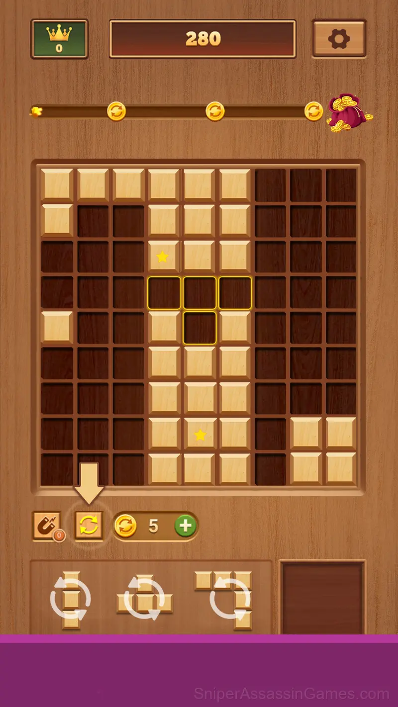Wood Block Puzzle gameplay screenshot 2