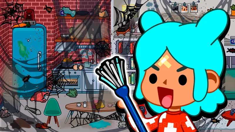 Toca World Cleaning gameplay screenshot 5